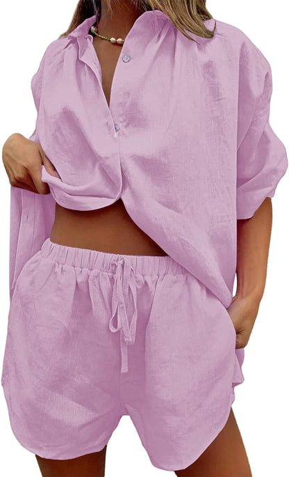 Women's 2 Piece Summer Loungewear Set