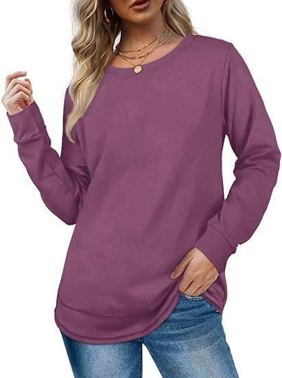 2024 NEW Women Crewneck Long Sleeve Shirt (BUY 2 FREE SHIPPING)