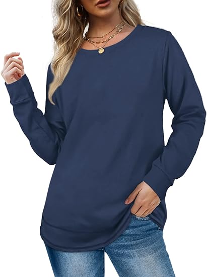 2024 NEW Women Crewneck Long Sleeve Shirt (BUY 2 FREE SHIPPING)