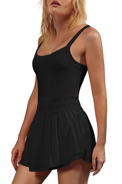 2024 Womens Workout Romper Athletic Dress One Piece Jumpsuits