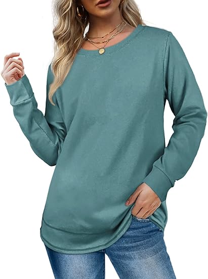 2024 NEW Women Crewneck Long Sleeve Shirt (BUY 2 FREE SHIPPING)