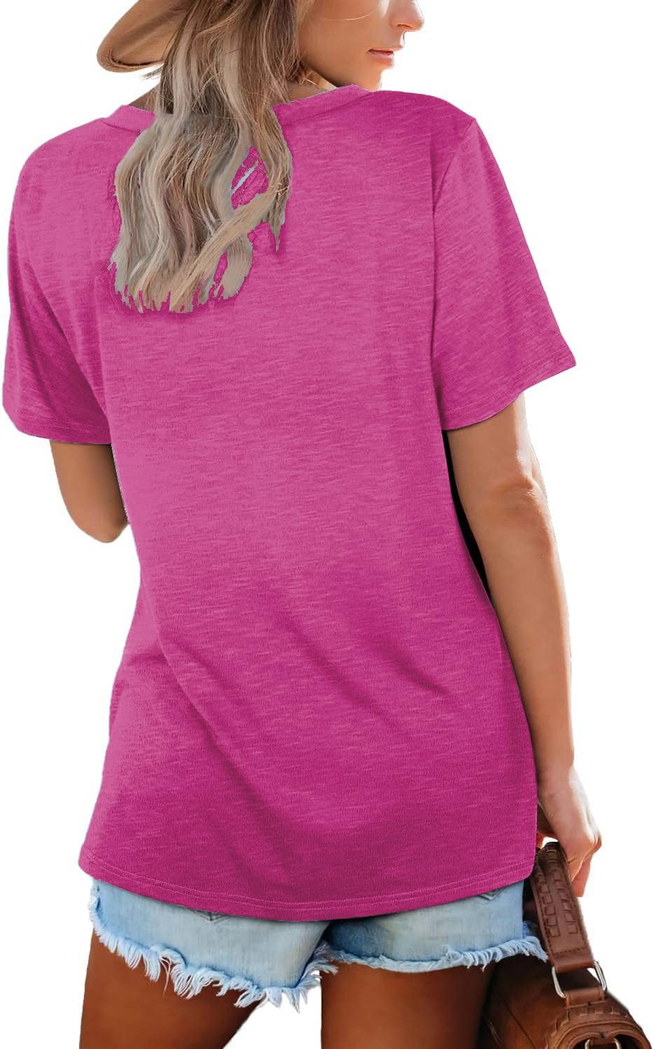 ⏰Hot Sale-Womens Tops Casual Basic T Shirt (BUY 2 FREE SHIPPING)