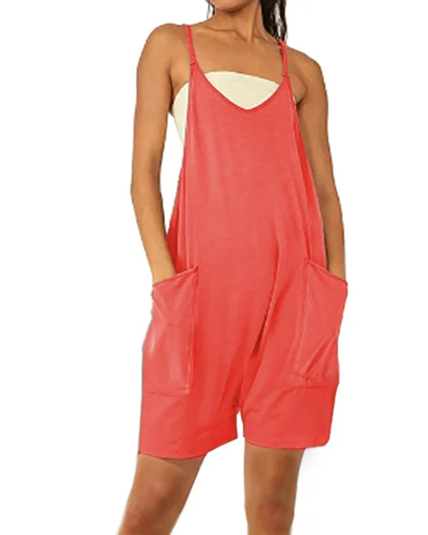 2023 Hot Sale 🔥Summer Short Jumpsuit with Pockets (Buy 3 Free Shipping)