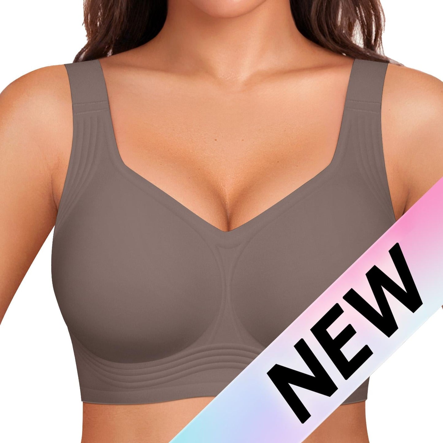 Women's Wireless Lace Back Seamless Comfort Bra