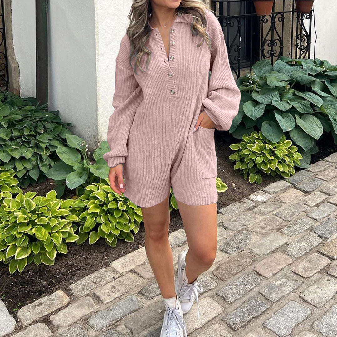 Women's Jumpsuit Long Sleeve Knit Sweater Rompers(BUY 2 FREE SHIPPING)