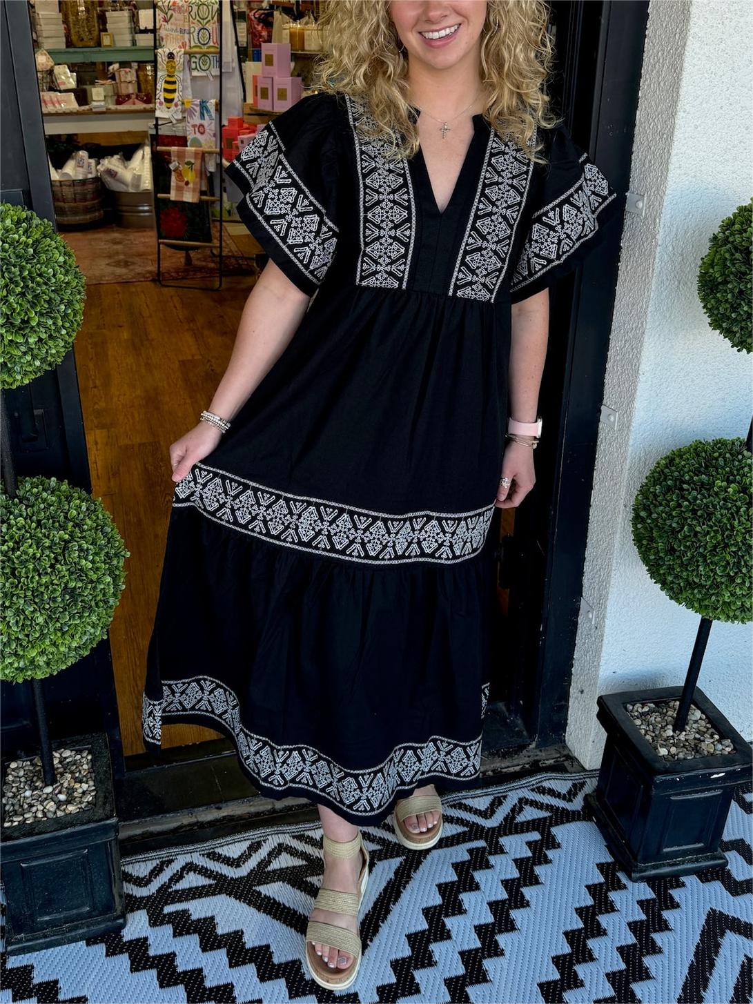 Tiktok Hot Sale Women's V-Neck Boho Maxi Dress (Buy 2 Free Shipping)