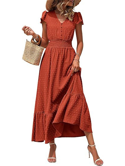 NEW🔥 Boho Ruffle Maxi Dress (BUY 2 FREE SHIPPING)