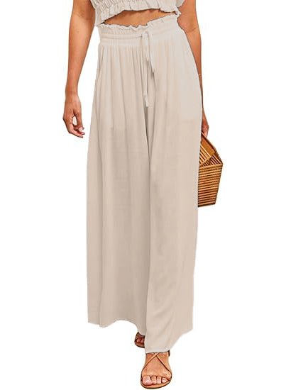 HOT SALE 🔥 Women Casual Elastic Waist Wide Leg Pants (BUY 2 FREE SHIPPING)