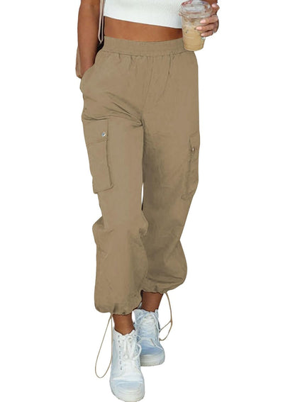 2024 NEW Women Summer Casual Elastic High Waisted Parachute Pants (BUY 2 FREE SHIPPING)