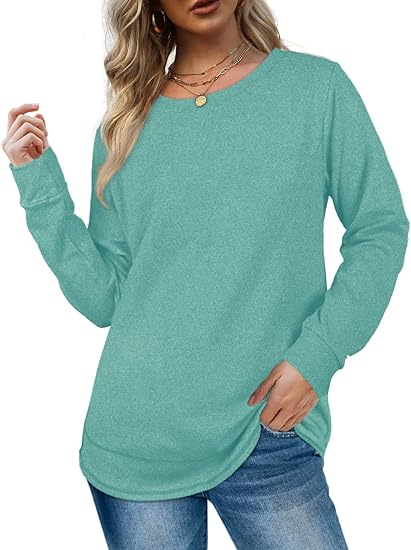 2024 NEW Women Crewneck Long Sleeve Shirt (BUY 2 FREE SHIPPING)