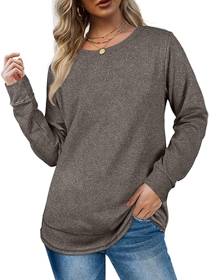 2024 NEW Women Crewneck Long Sleeve Shirt (BUY 2 FREE SHIPPING)