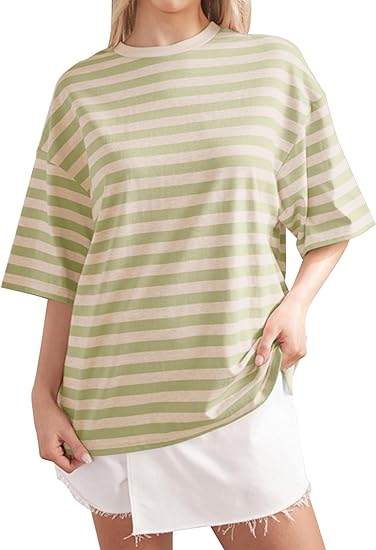 HOT SALE-Women's Striped Color Block T-Shirt (BUY 2 FREE SHIPPING)