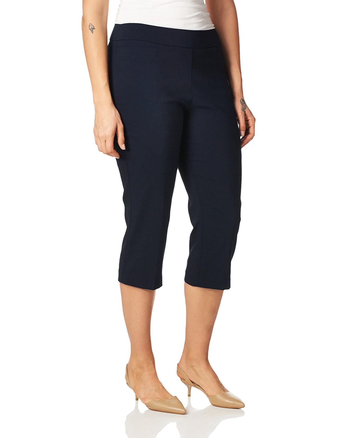 Limited time sale🔥Women's High Waist Pull on Capri L Pocket