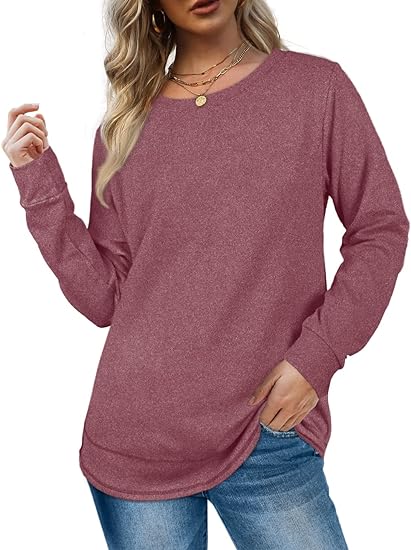 2024 NEW Women Crewneck Long Sleeve Shirt (BUY 2 FREE SHIPPING)