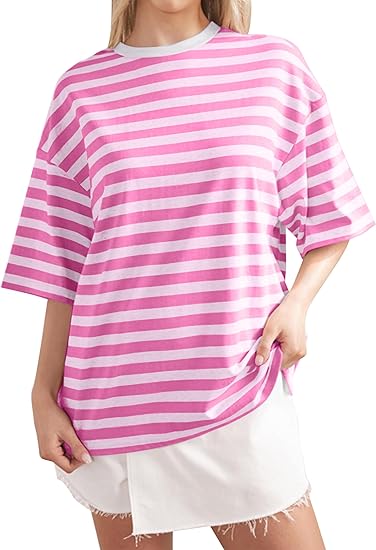 HOT SALE-Women's Striped Color Block T-Shirt (BUY 2 FREE SHIPPING)
