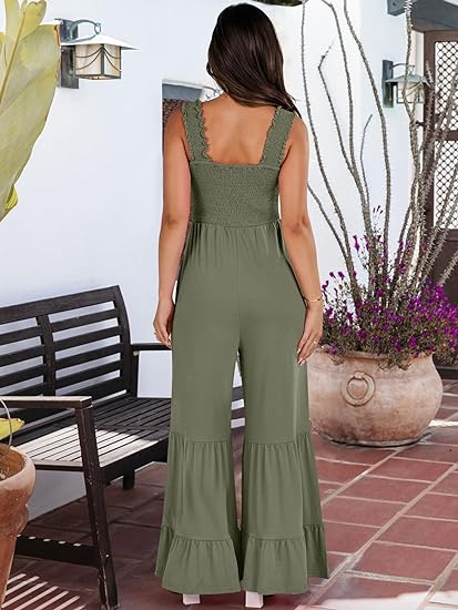 Women Casual Sleeveless Loose High Waist Wide Leg Rompers (Buy 2 Free Shipping)