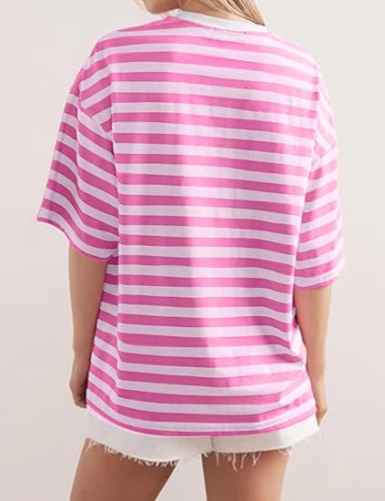 HOT SALE-Women's Striped Color Block T-Shirt (BUY 2 FREE SHIPPING)