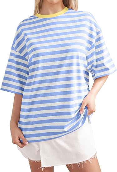 HOT SALE-Women's Striped Color Block T-Shirt (BUY 2 FREE SHIPPING)