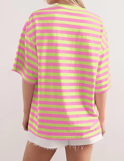 HOT SALE-Women's Striped Color Block T-Shirt (BUY 2 FREE SHIPPING)