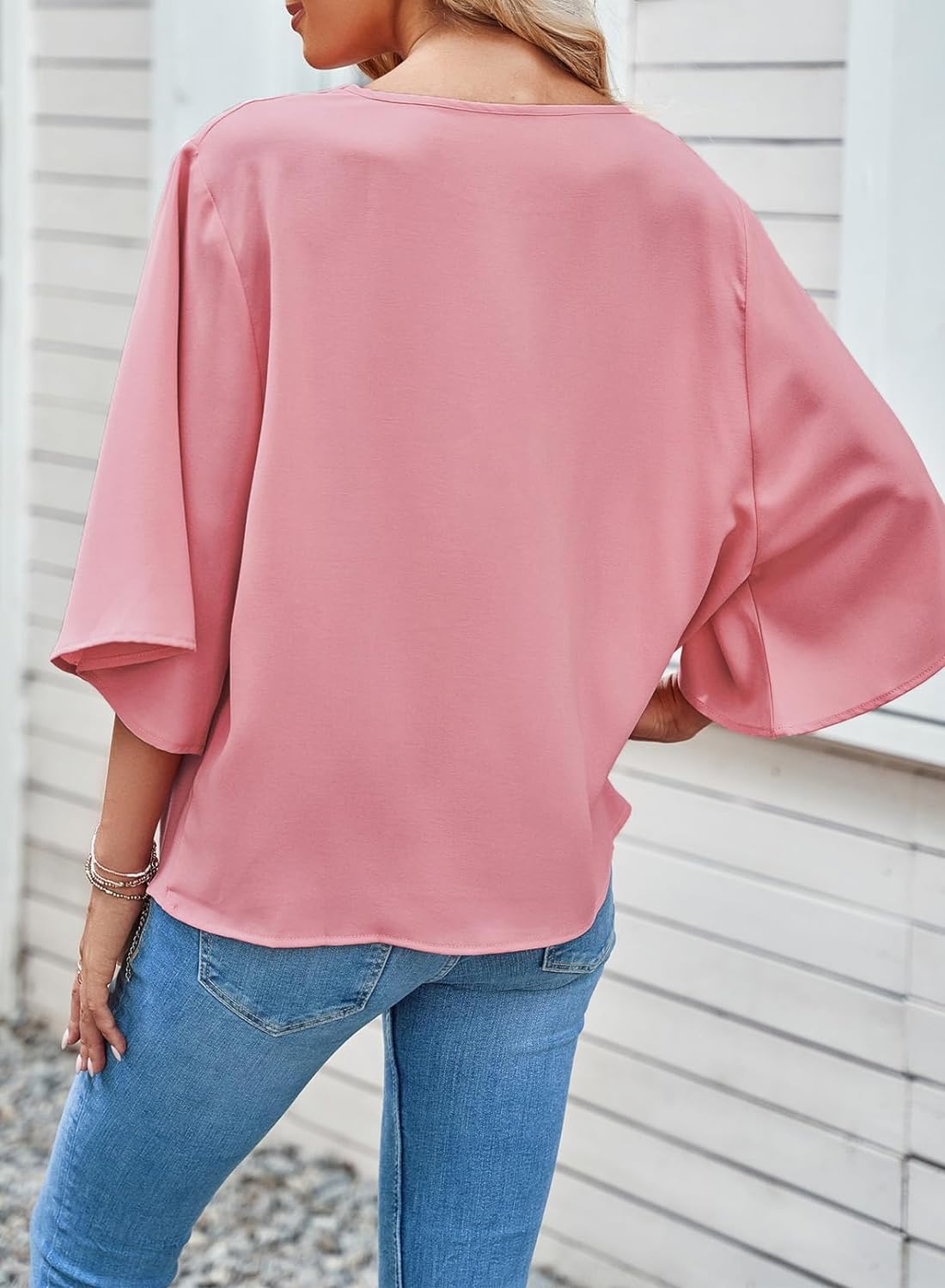 2024NEW Womens Short Sleeve Chiffon Shirt (BUY 2 FREE SHIPPING)