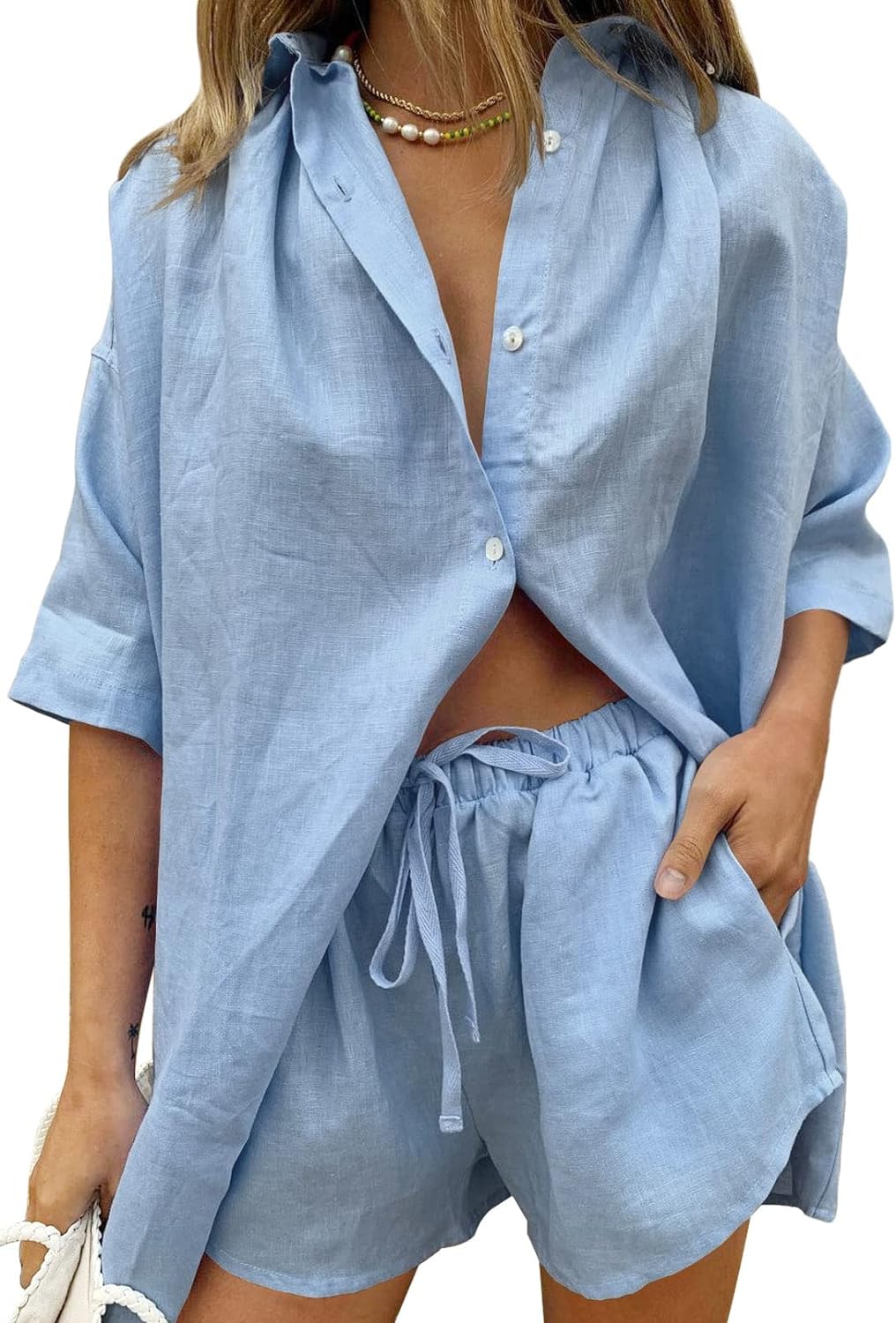 Women's 2 Piece Summer Loungewear Set