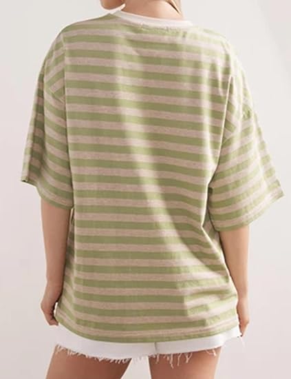 HOT SALE-Women's Striped Color Block T-Shirt (BUY 2 FREE SHIPPING)