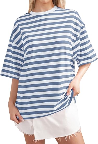 HOT SALE-Women's Striped Color Block T-Shirt (BUY 2 FREE SHIPPING)