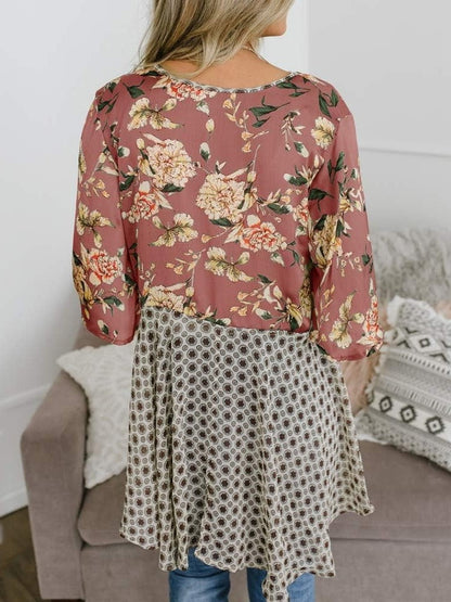 Women's Floral Kimono Ruffle Sleeve Tie Cardigans Flowy Boho Loose Cover Ups