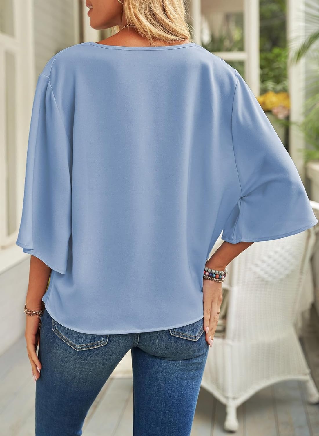 2024NEW Womens Short Sleeve Chiffon Shirt (BUY 2 FREE SHIPPING)