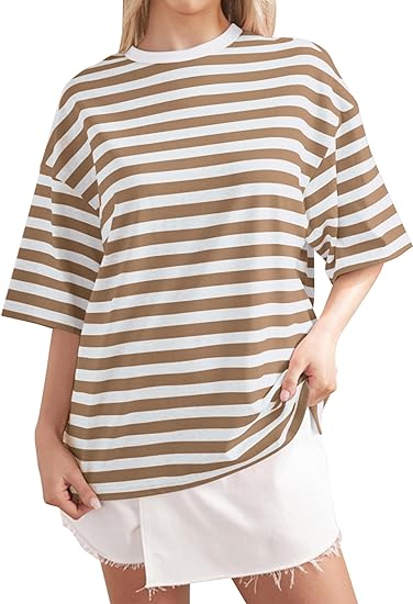 HOT SALE-Women's Striped Color Block T-Shirt (BUY 2 FREE SHIPPING)