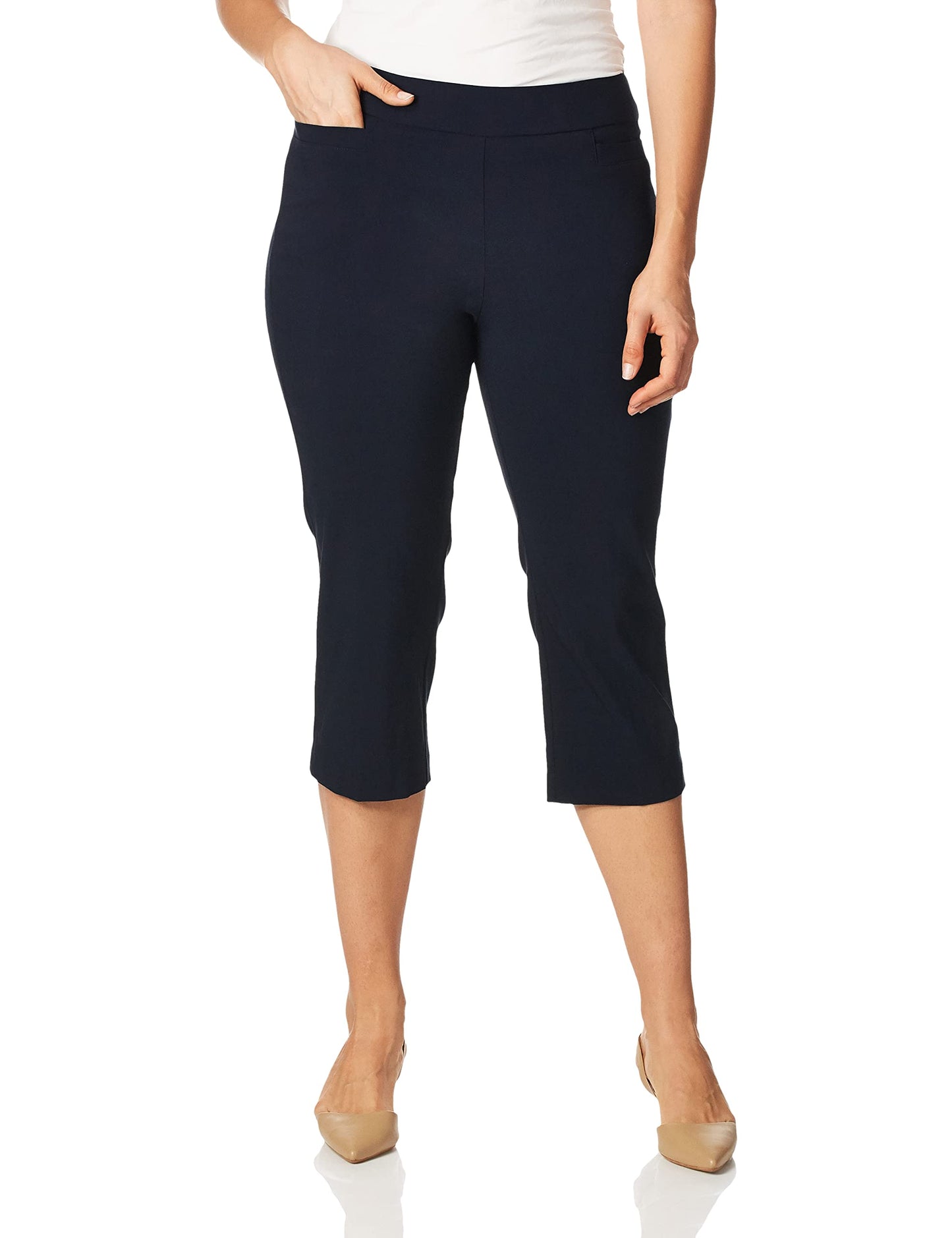 Limited time sale🔥Women's High Waist Pull on Capri L Pocket
