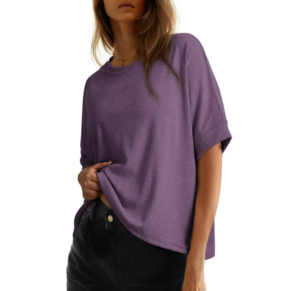 Women's 2026 Loose Oversized Basic Tee