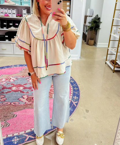 Ballon Sleeve Top(Buy 2 Free Shipping)