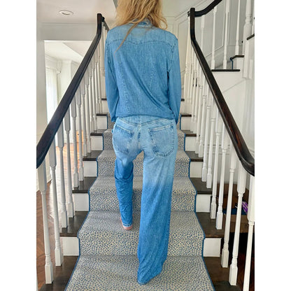Women's Denim Look Pajama Set