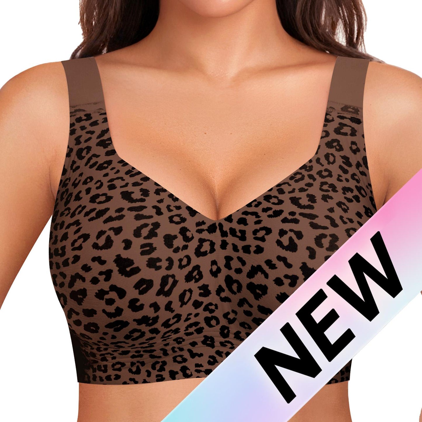 Women's Wireless Lace Back Seamless Comfort Bra