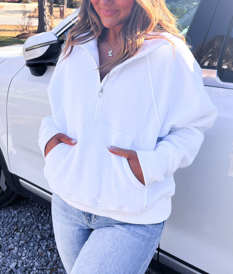 Half-Zip Stand Collar Sweatshirt(Buy 2 Free Shipping)