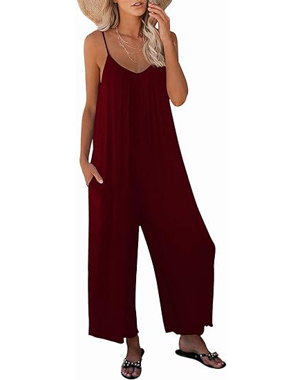 NEW🔥 Womens Casual Sleeveless Strap Jumpsuits (BUY 2 FREE SHIPPING)