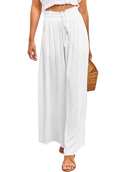 HOT SALE 🔥 Women Casual Elastic Waist Wide Leg Pants (BUY 2 FREE SHIPPING)