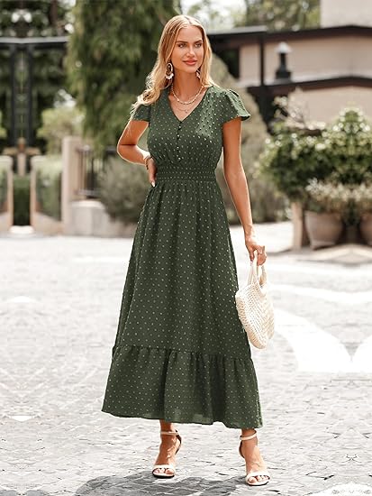 NEW🔥 Boho Ruffle Maxi Dress (BUY 2 FREE SHIPPING)