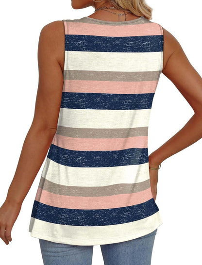 ✨Women Dressy Sleeveless V Neck Babydoll Tank Tops
