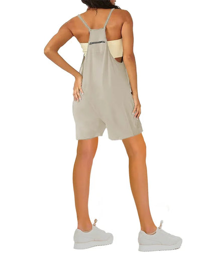 Summer Short Jumpsuit with Pockets (Buy 3 Free Shipping)