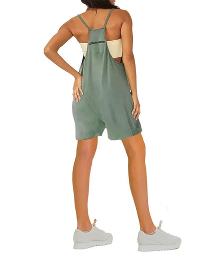 2023 Hot Sale 🔥Summer Short Jumpsuit with Pockets (Buy 3 Free Shipping)