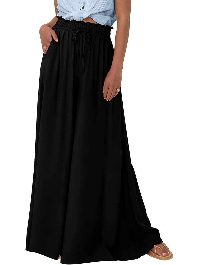 Women's Floral Print High Waist Wide Leg Pants