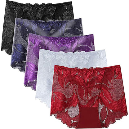 Hot Sale✨ -Ladies Silk Lace Handmade Underwear Pack