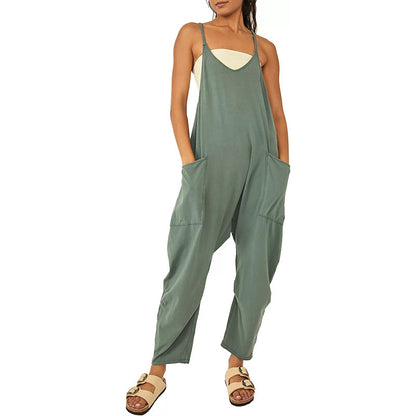 New Wide Leg Jumpsuit with Pockets