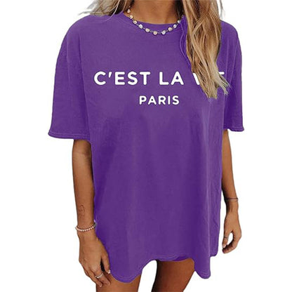 Women's Oversized T Shirt Casual Summer Short Sleeve Top(Buy 2 Free Shipping)