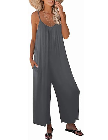 NEW🔥 Womens Casual Sleeveless Strap Jumpsuits (BUY 2 FREE SHIPPING)