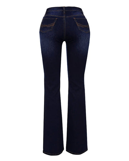 2023 Vintage Mid Waist Flare Jeans