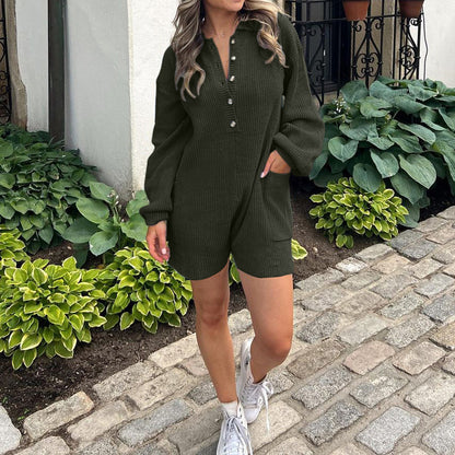 Women's Jumpsuit Long Sleeve Knit Sweater Rompers(BUY 2 FREE SHIPPING)