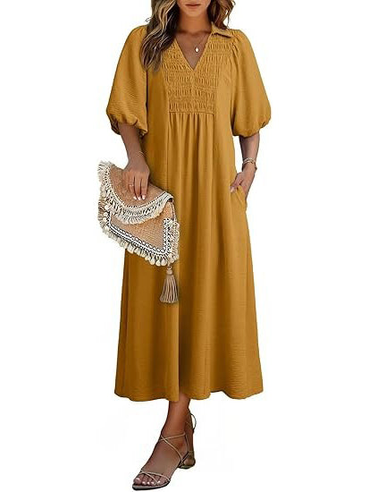 Women's Summer Flowy A-Line Maxi Dress